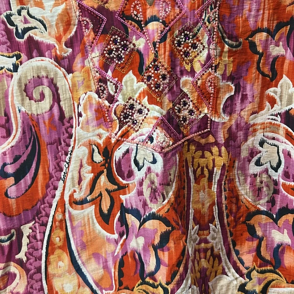 Chico's Watercolor Stunning lightweight tunic - Picture 7 of 16